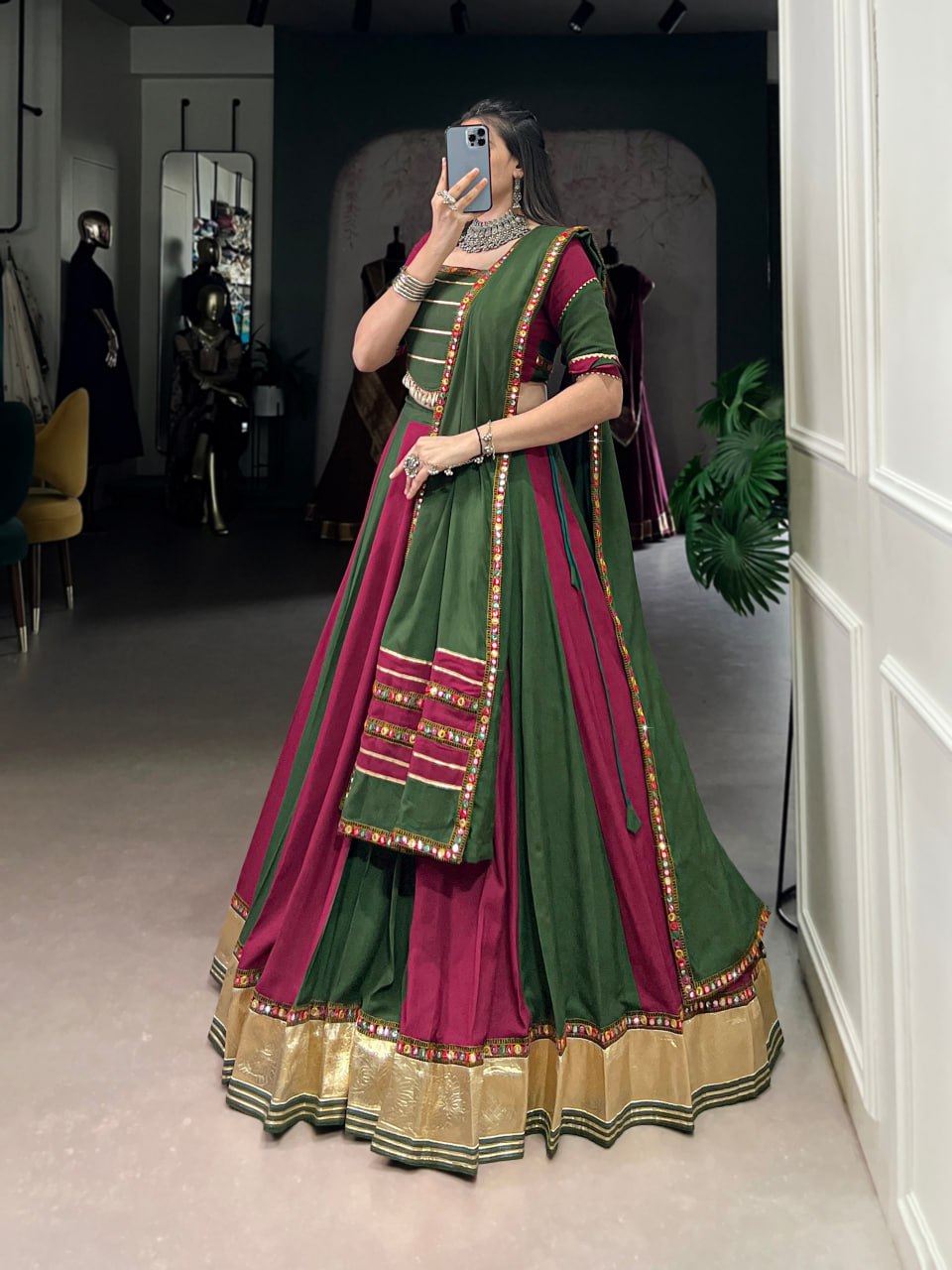 Neelika Mirror Magic Handcrafted Festive Lehenga Choli
