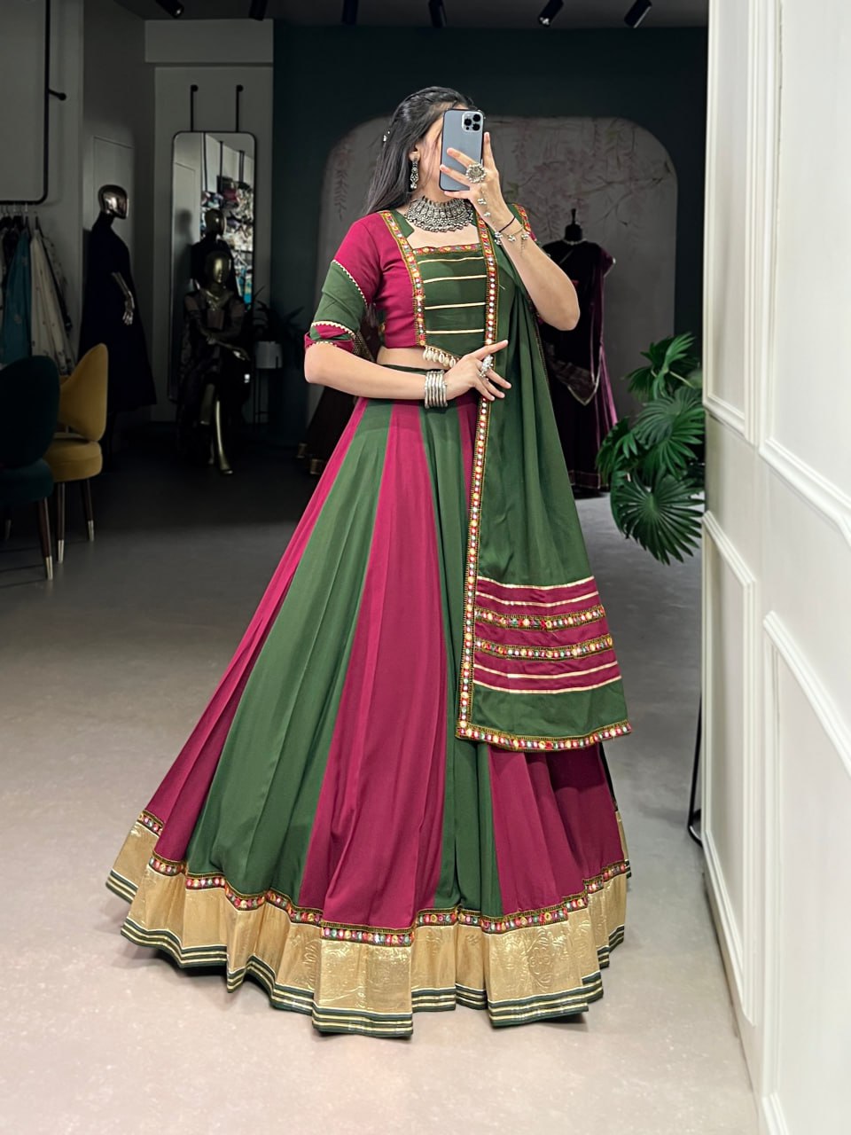 Neelika Mirror Magic Handcrafted Festive Lehenga Choli