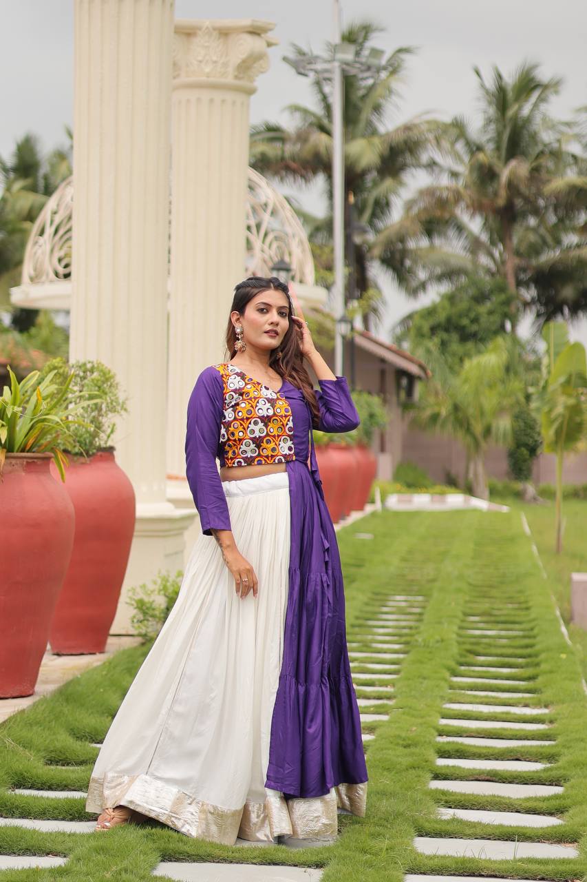 Mehira Magic Mirror Work Heritage Style Lehenga Set