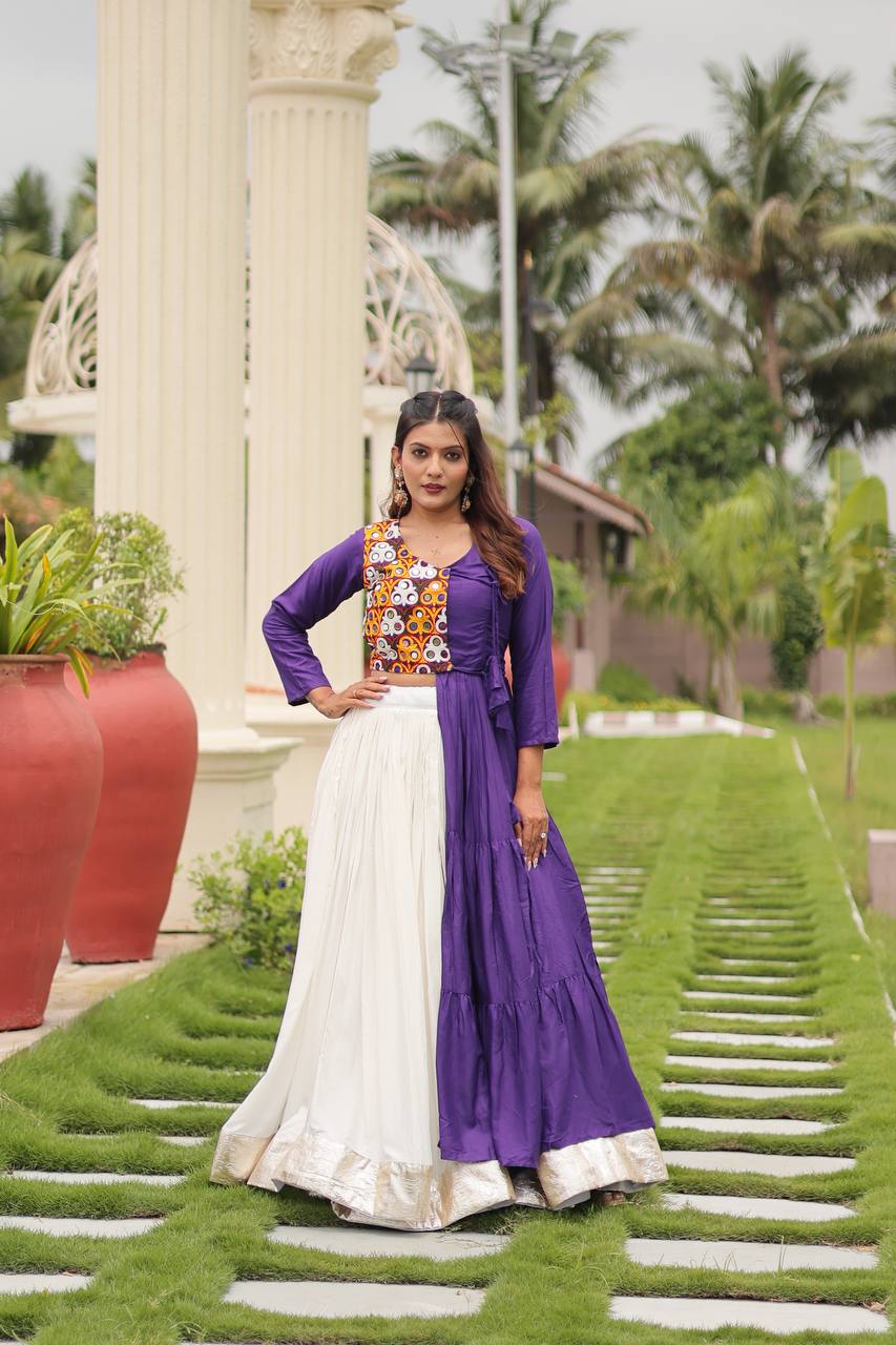 Mehira Magic Mirror Work Heritage Style Lehenga Set