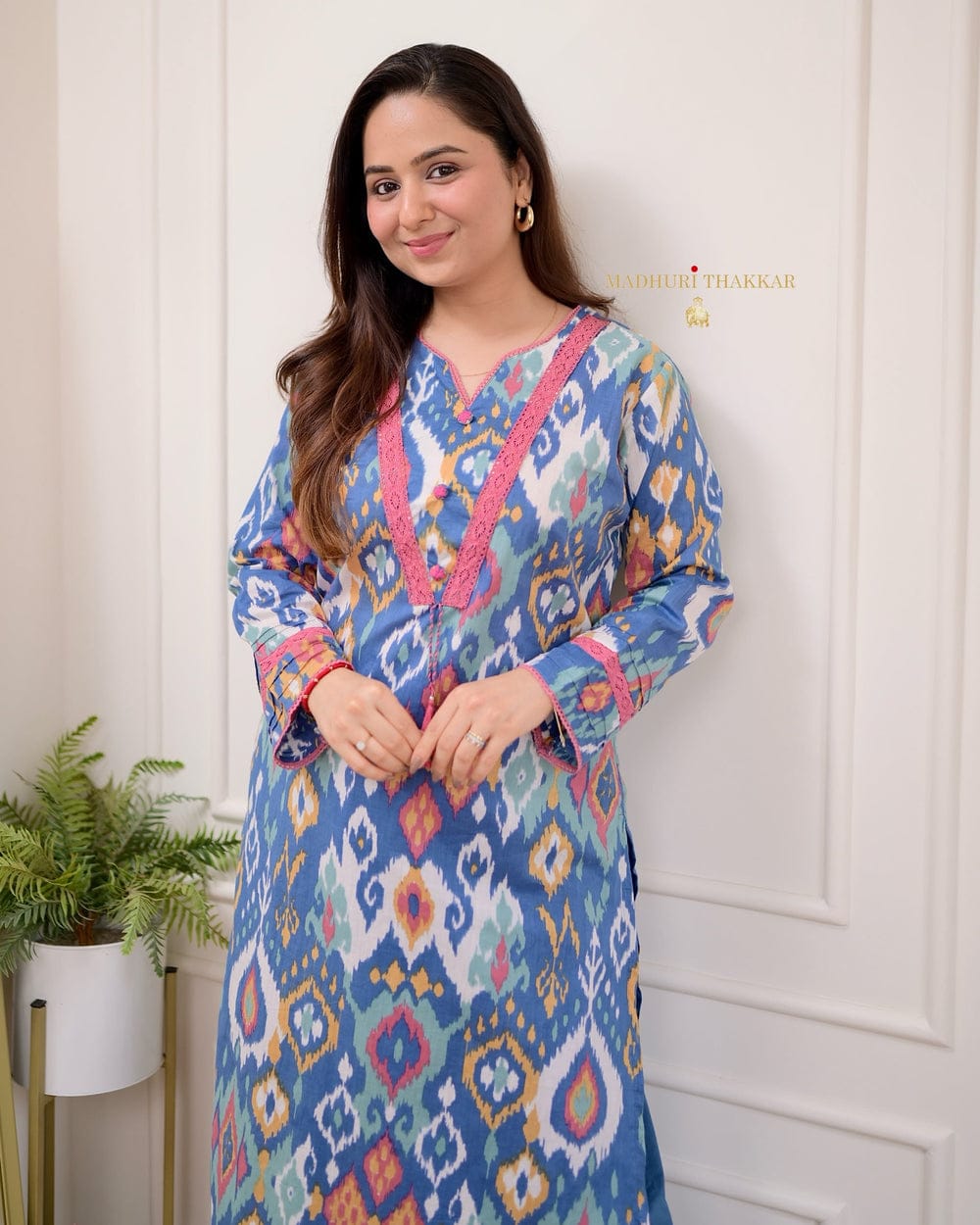 Elegant Premium Cotton Printed Designer Kurti and Bottom Set for Women