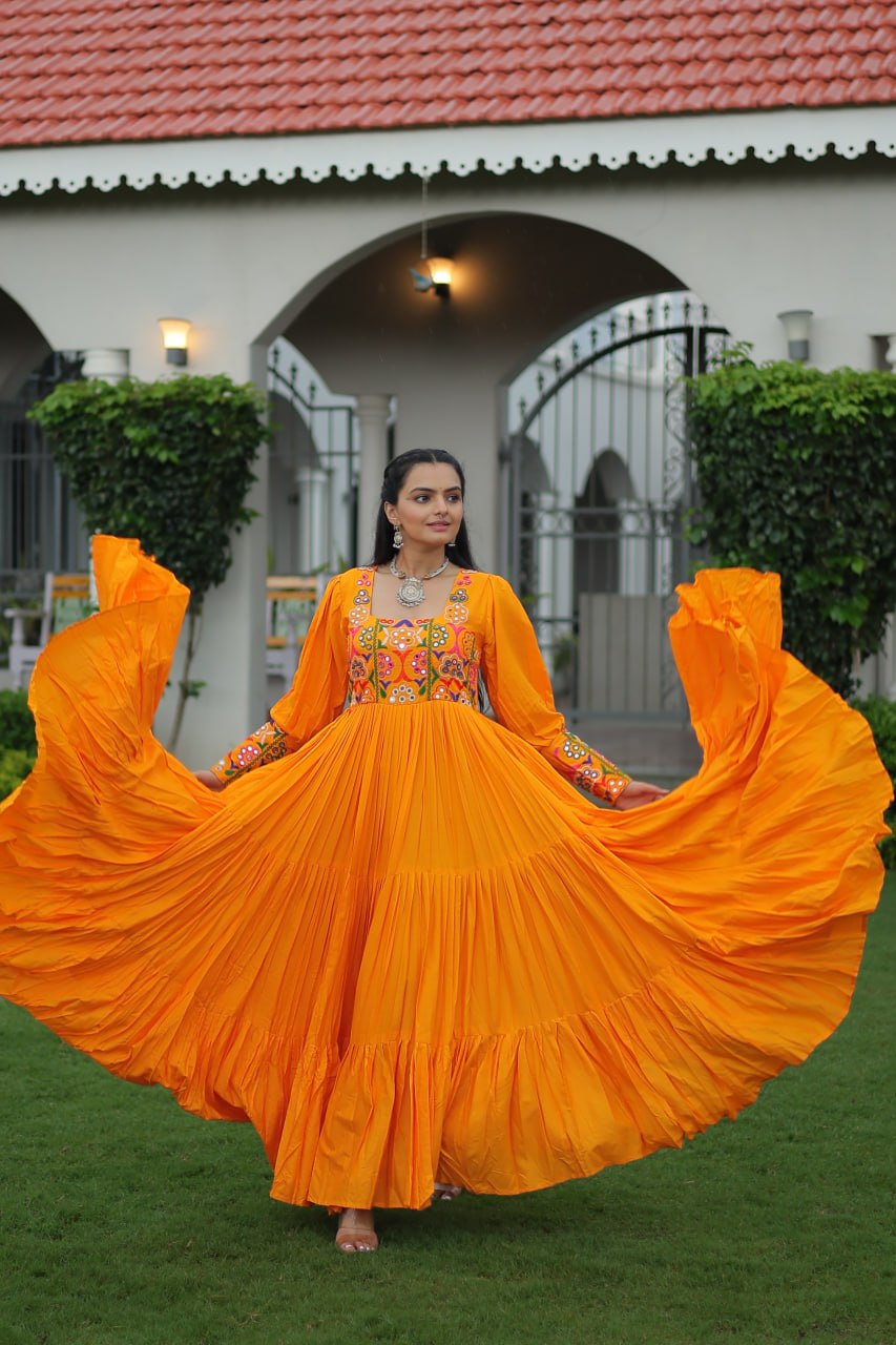 Vrindika Charm Mirror Embroidered Anarkali Gown