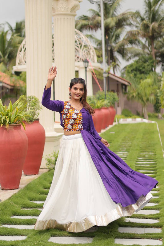 Mehira Magic Mirror Work Heritage Style Lehenga Set