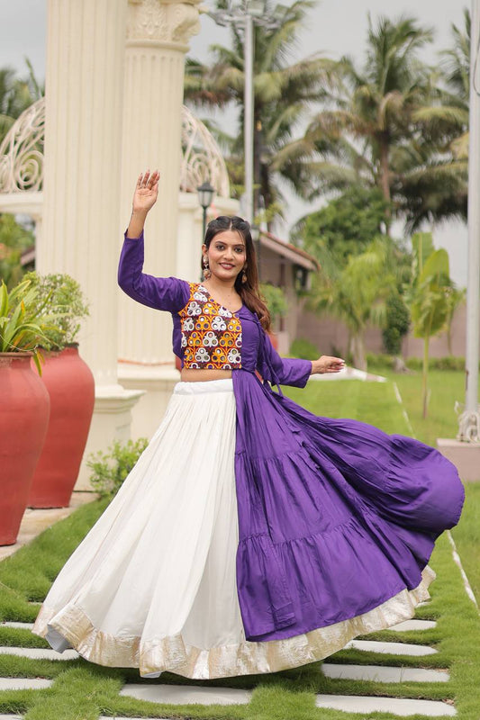Mehira Magic Mirror Work Heritage Style Lehenga Set