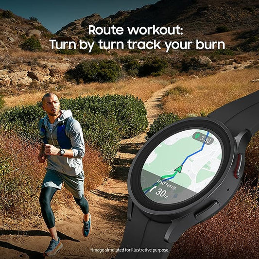 Watch 5 Pro: Premium GPS + Cellular Connectivity, Advanced Fitness & Health Tracking, Oxygen & ECG Monitoring, Water Resistance | 1-Year Warranty, 14-Day Hassle-Free Returns + Free Ear Buds