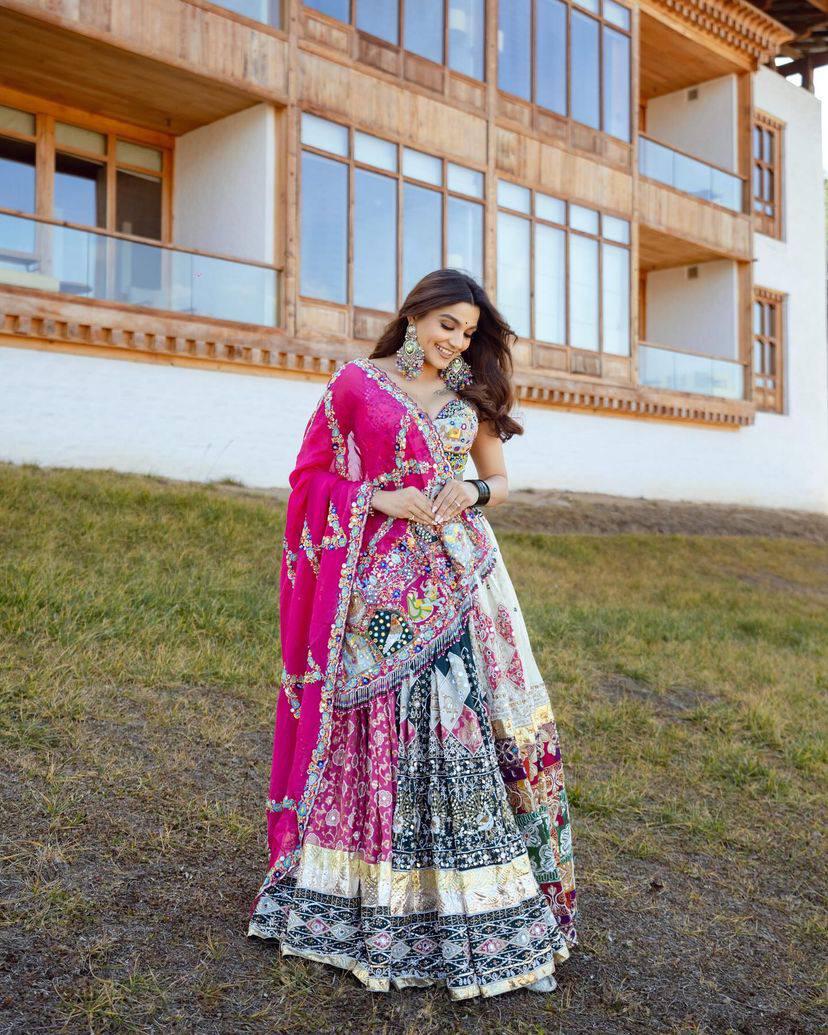 PRESENTING NEW DESIGNER PRINTED LAHENGA CHOLI