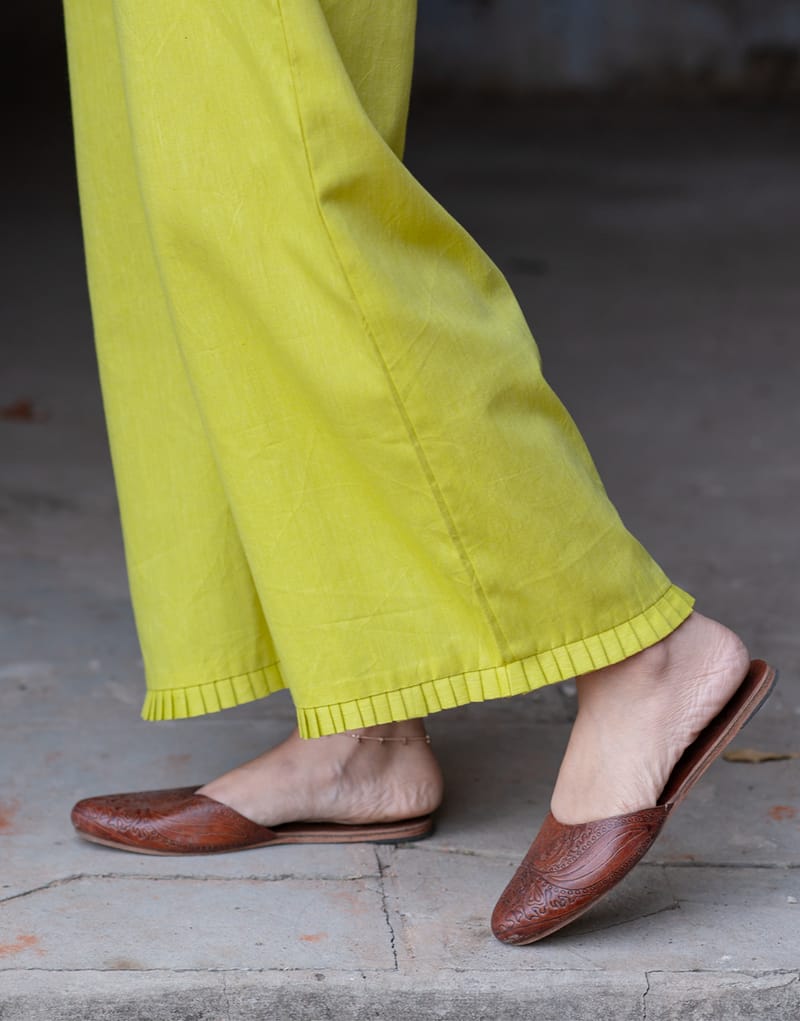 Vibrant Lemon Yellow Flex Cotton Co-ord Set for Women - Stylish & Comfortable
