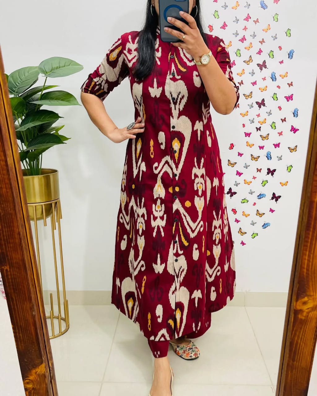 Elegant Pure Cotton Printed Kurta Pant Set for Women, Stylish Ethnic Wear