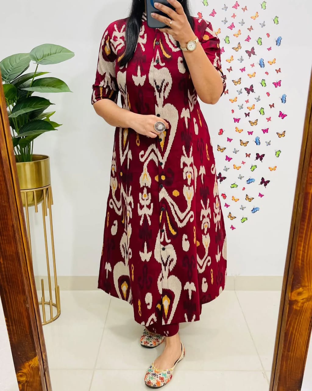 Elegant Pure Cotton Printed Kurta Pant Set for Women, Stylish Ethnic Wear