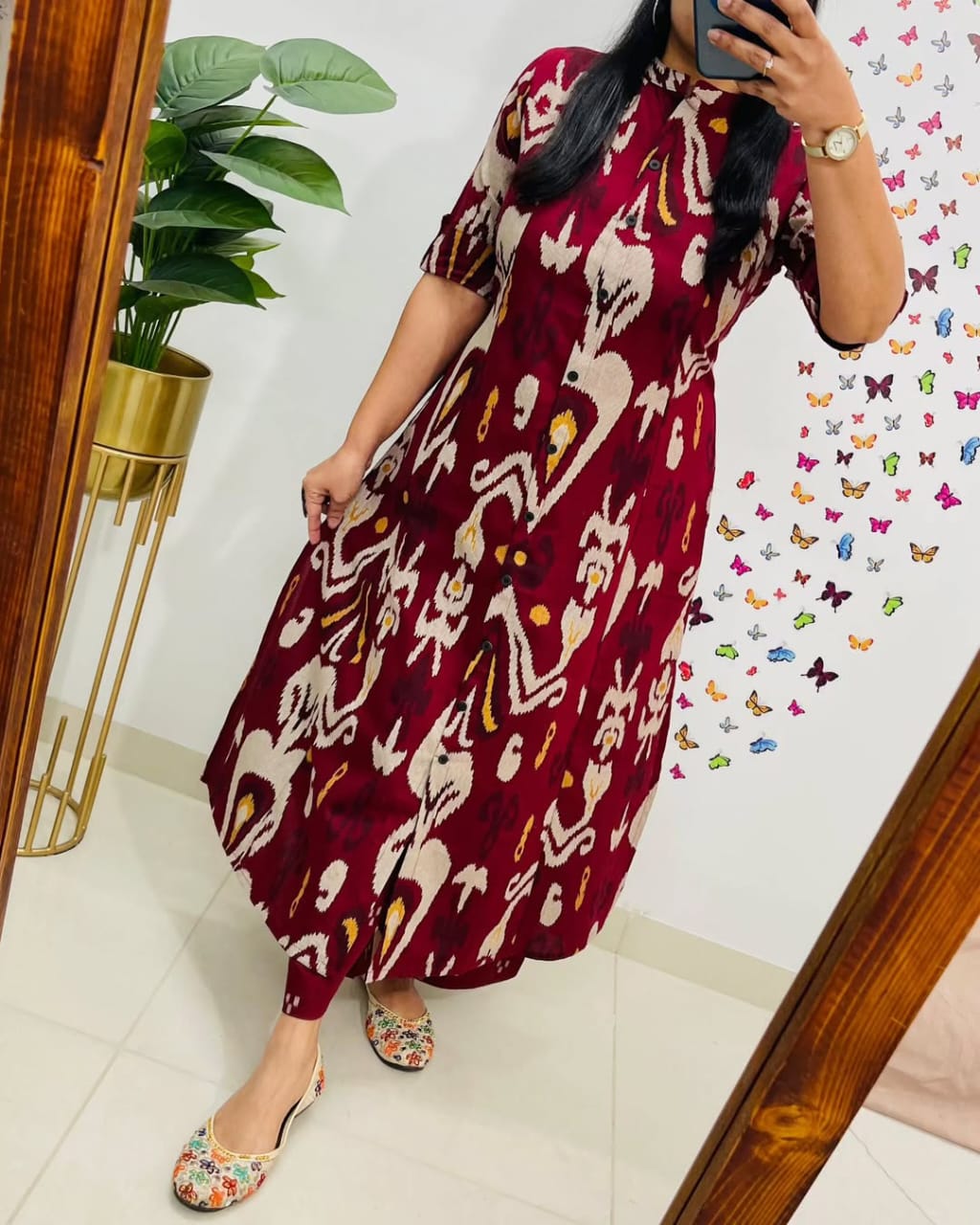Elegant Pure Cotton Printed Kurta Pant Set for Women, Stylish Ethnic Wear