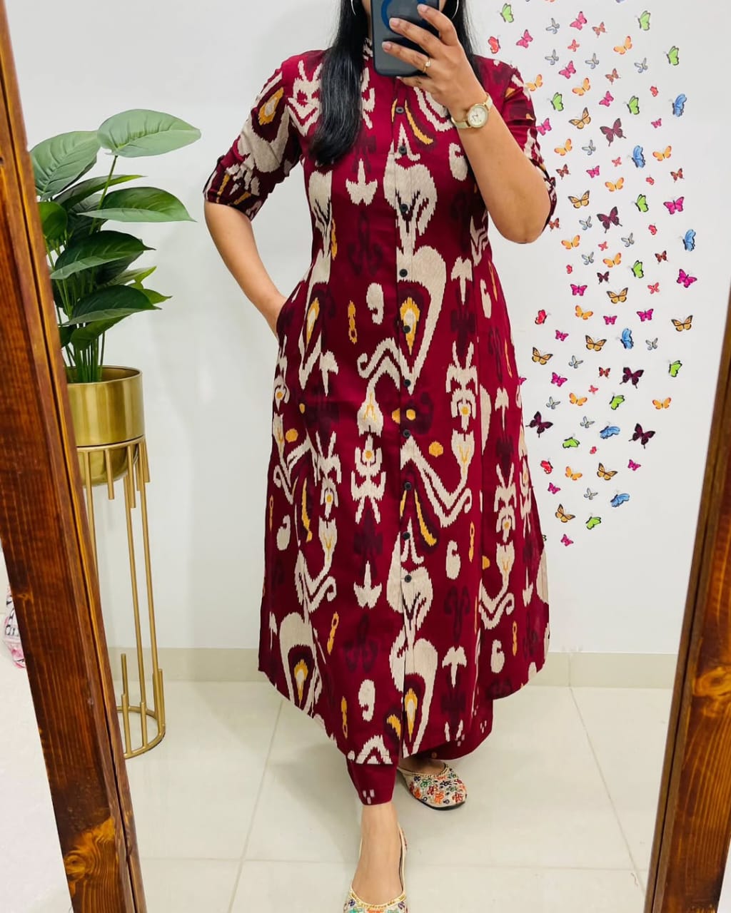 Elegant Pure Cotton Printed Kurta Pant Set for Women, Stylish Ethnic Wear