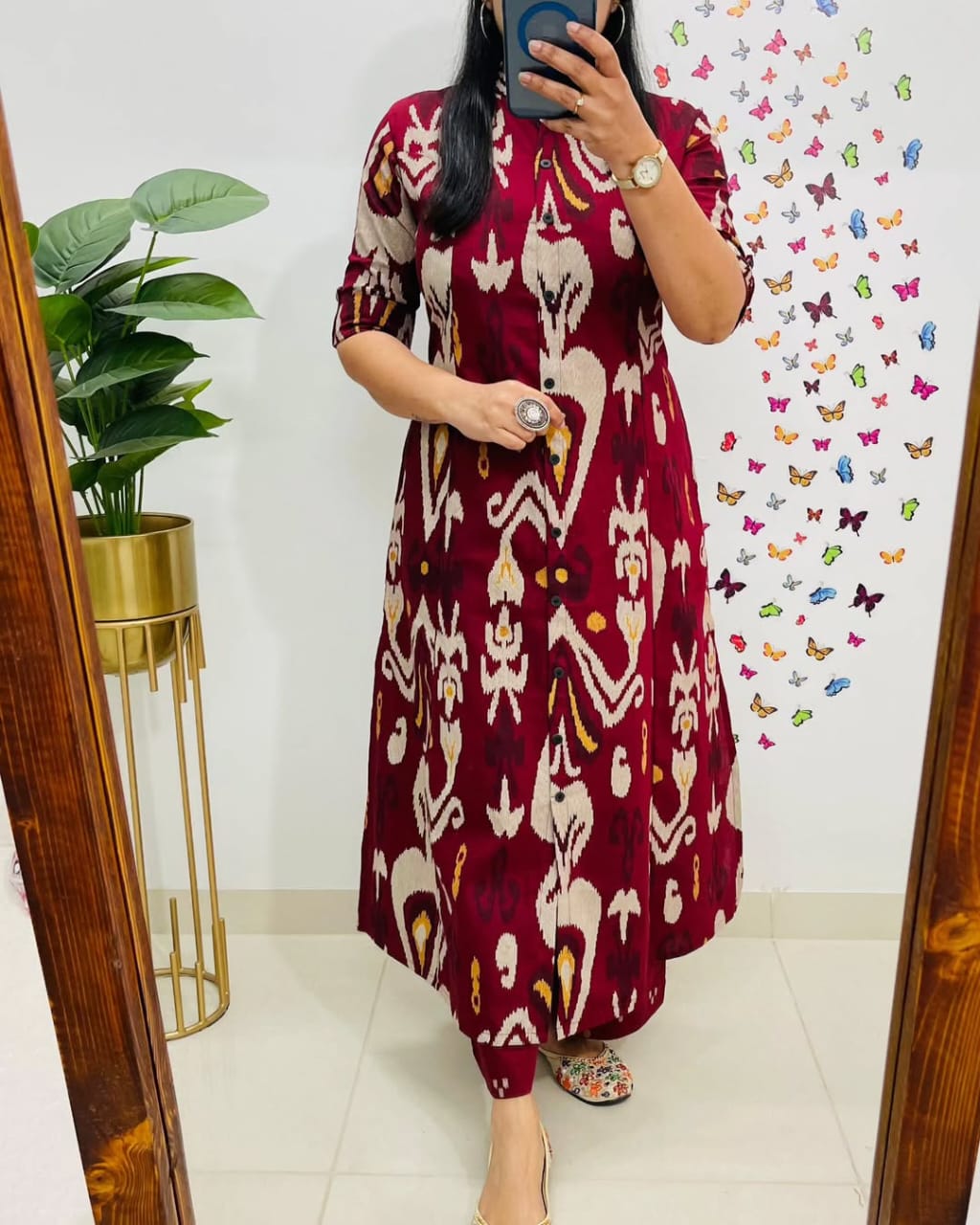 Elegant Pure Cotton Printed Kurta Pant Set for Women, Stylish Ethnic Wear