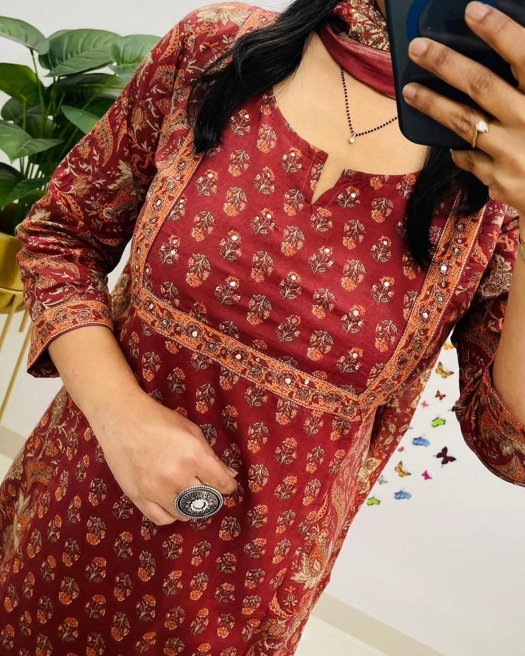 ZARIYA COTTON SUIT SET
