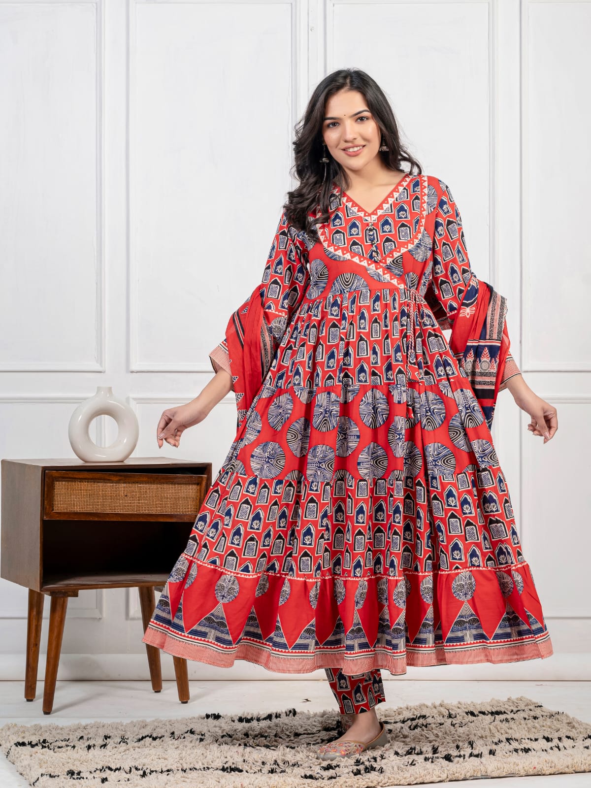 HERITAGE BROWN COTTON SUIT SET