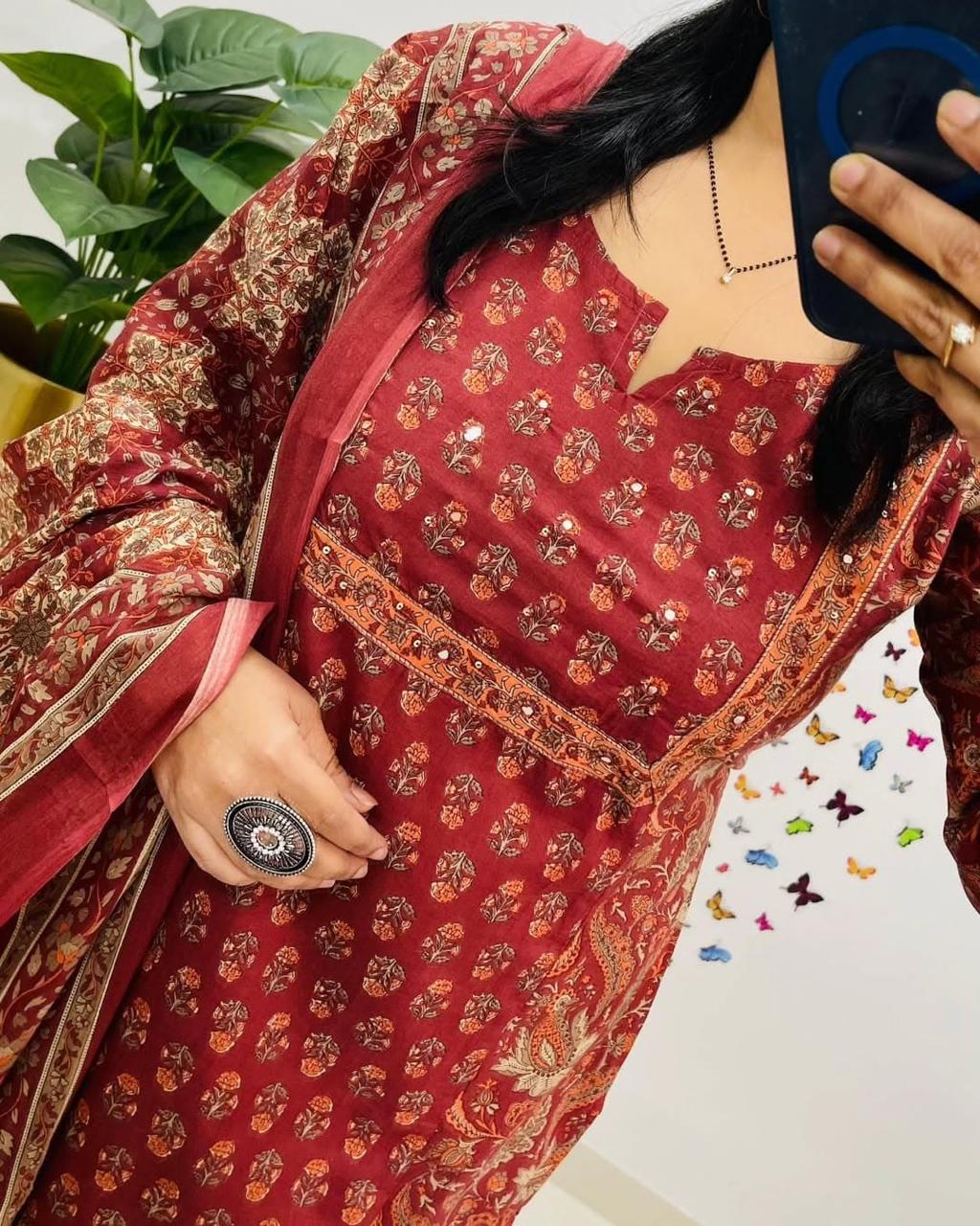 ZARIYA COTTON SUIT SET