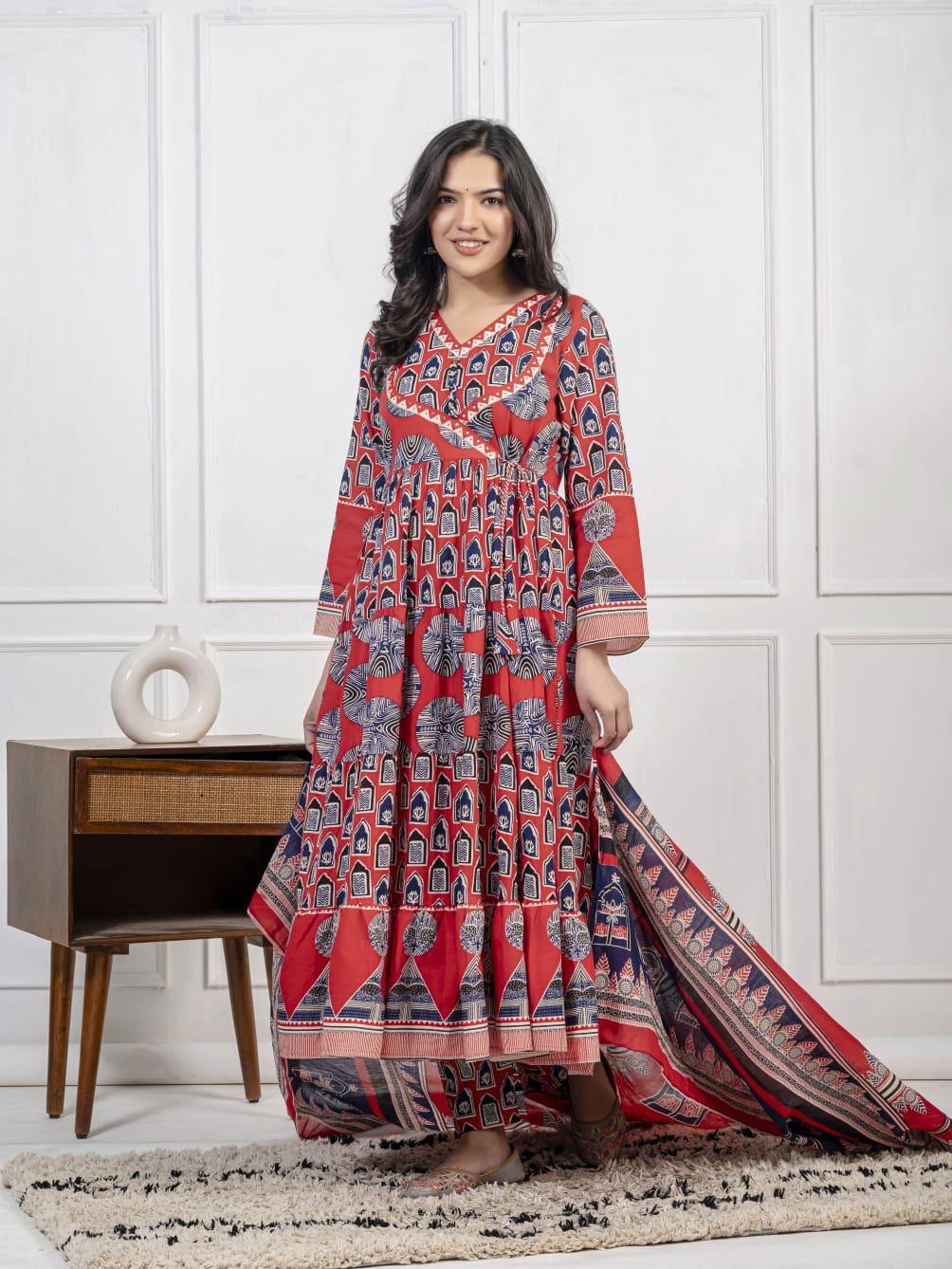HERITAGE BROWN COTTON SUIT SET