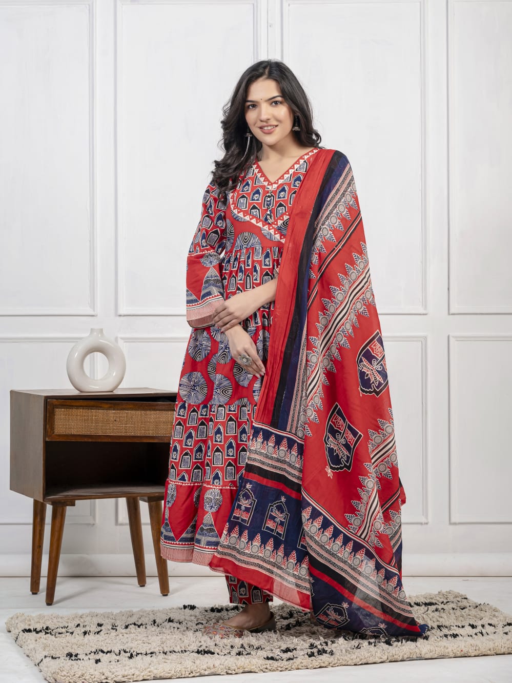 HERITAGE BROWN COTTON SUIT SET