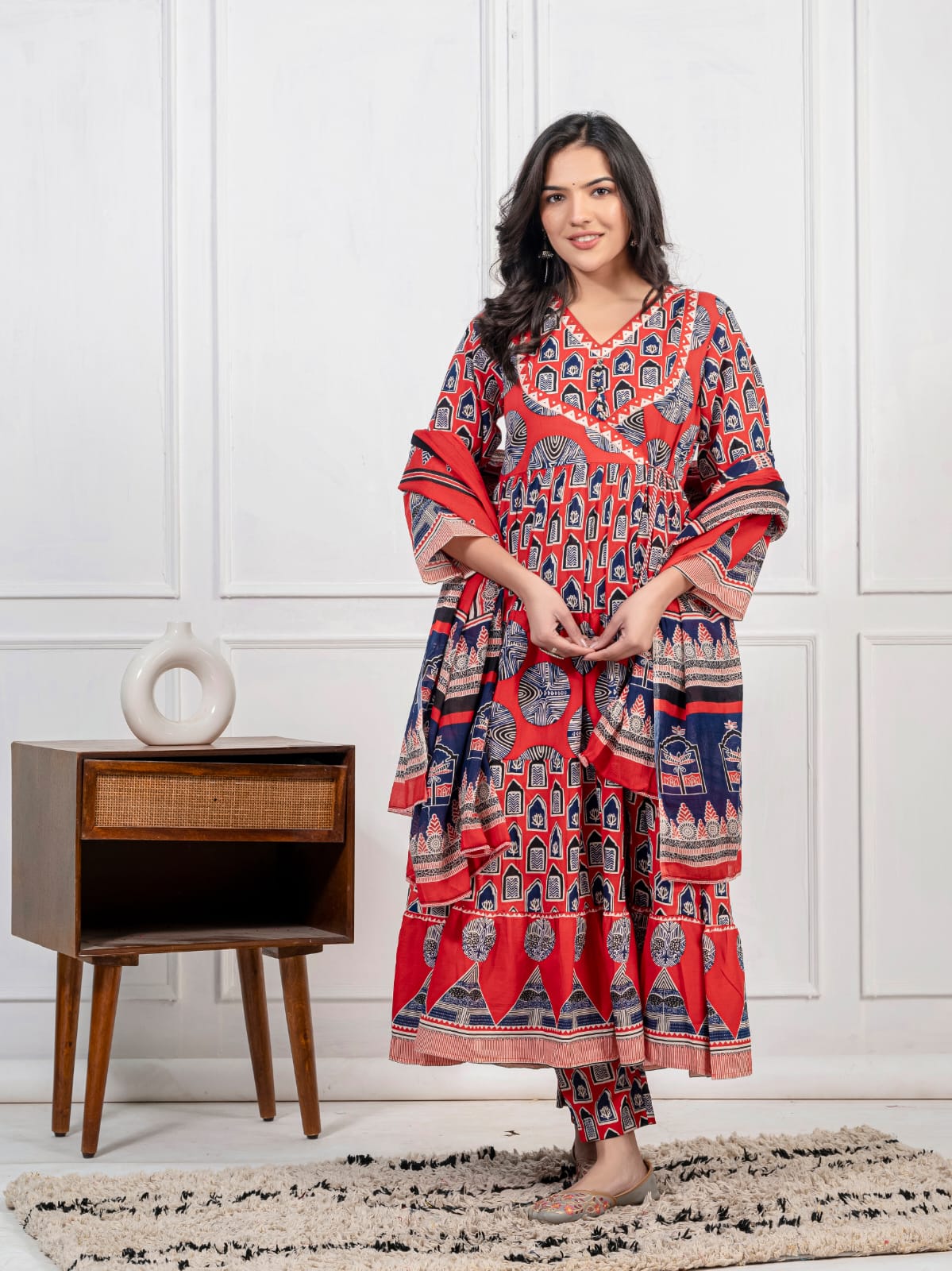 HERITAGE BROWN COTTON SUIT SET
