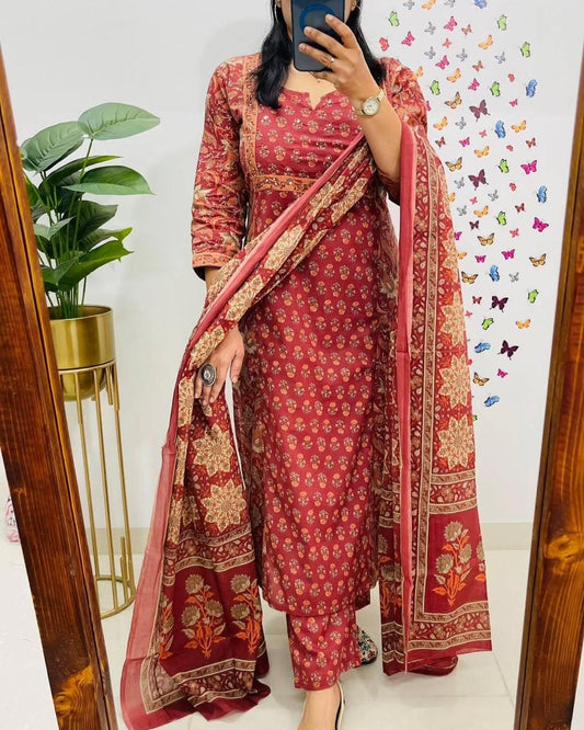 ZARIYA COTTON SUIT SET