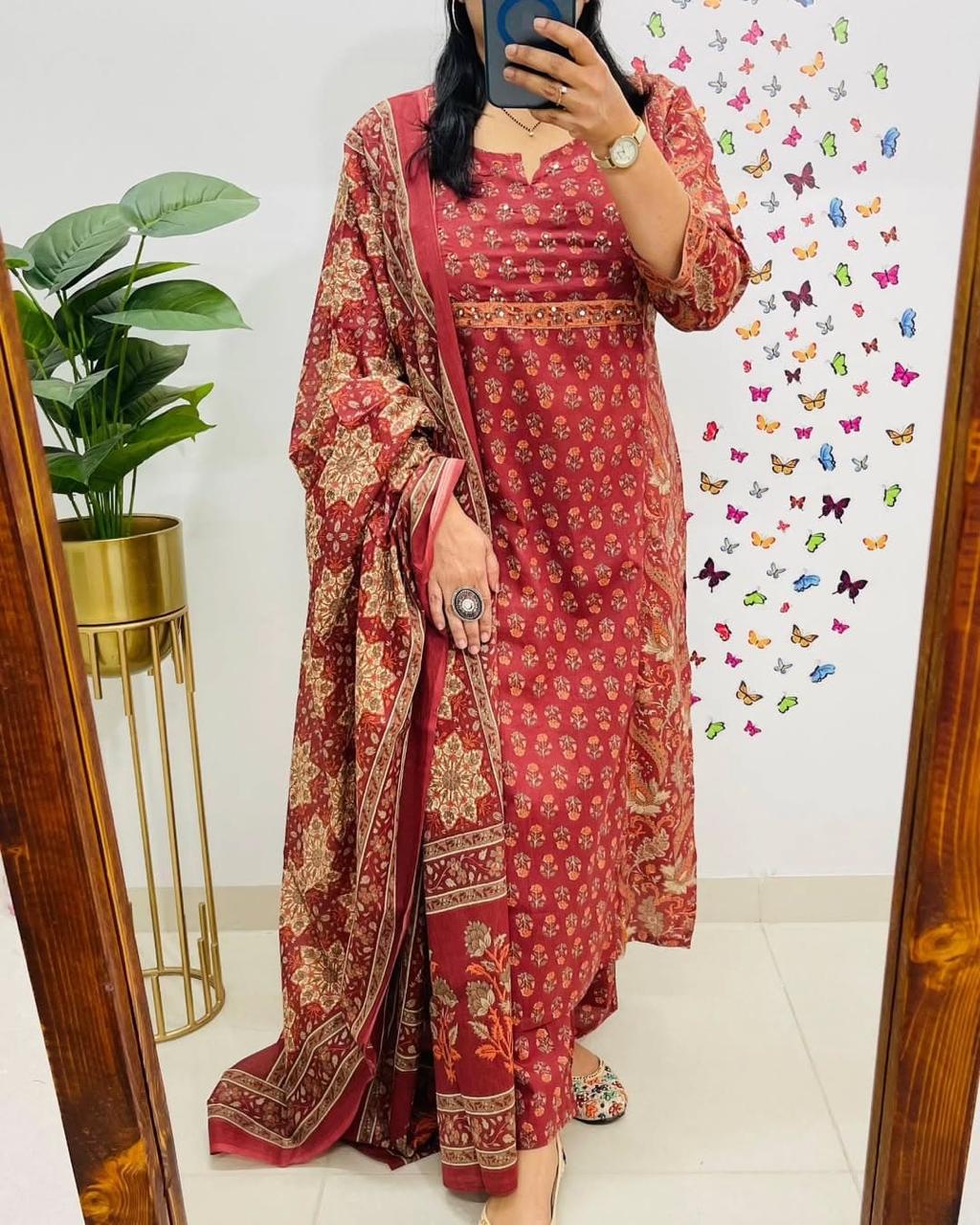 ZARIYA COTTON SUIT SET