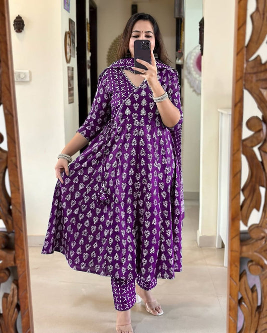 ORCHID HARMONY COTTON SUIT SET