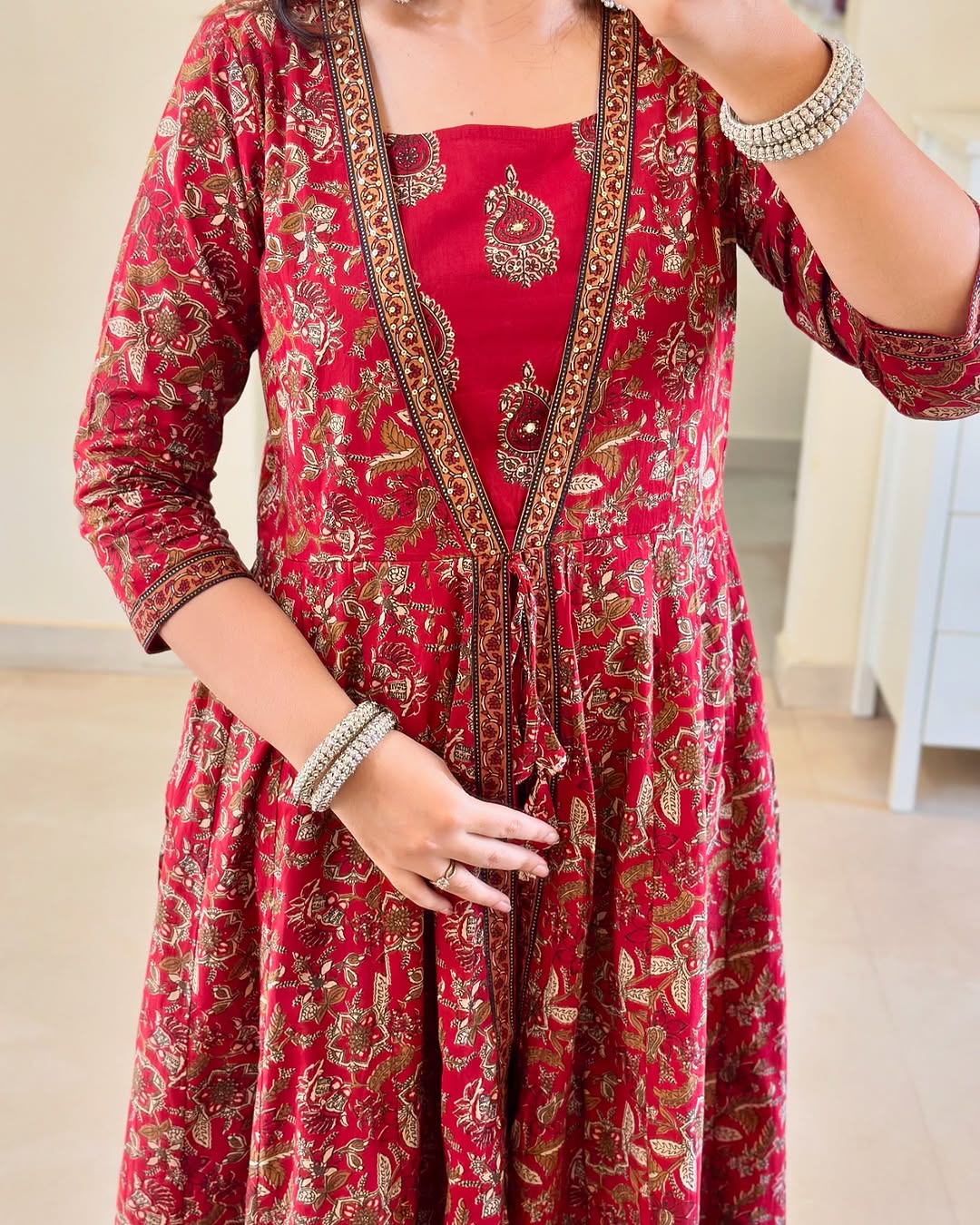 Whispering pastel cotton suit set