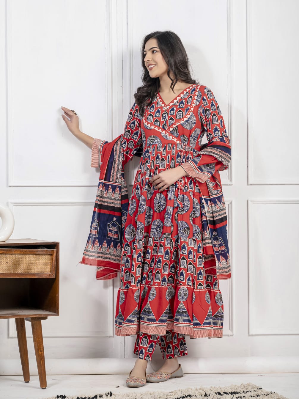 HERITAGE BROWN COTTON SUIT SET