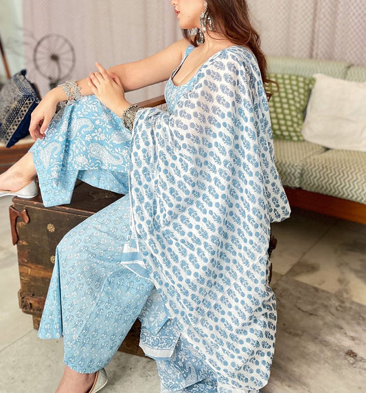 VIVID HARMONY MUSLIN SUIT SET