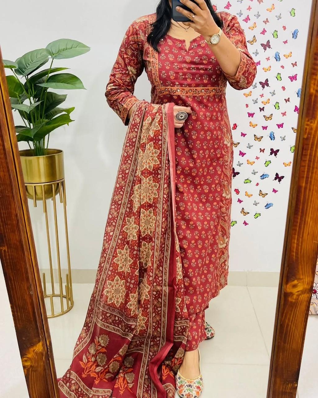 ZARIYA COTTON SUIT SET